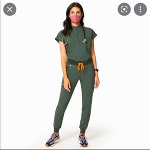 Worn ONCE! Figs Moss Limited Edition High Waisted Zamora™ Jogger Scrub Pants 2.0